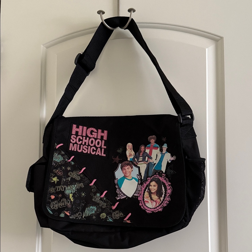 High School Musical Black Shoulder Bag/ Messenger Bag NWOT